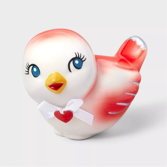 Target Ceramic Love Birds Set of Two Looking Up and Straight Spritz Valentines - Picture 4 of 9